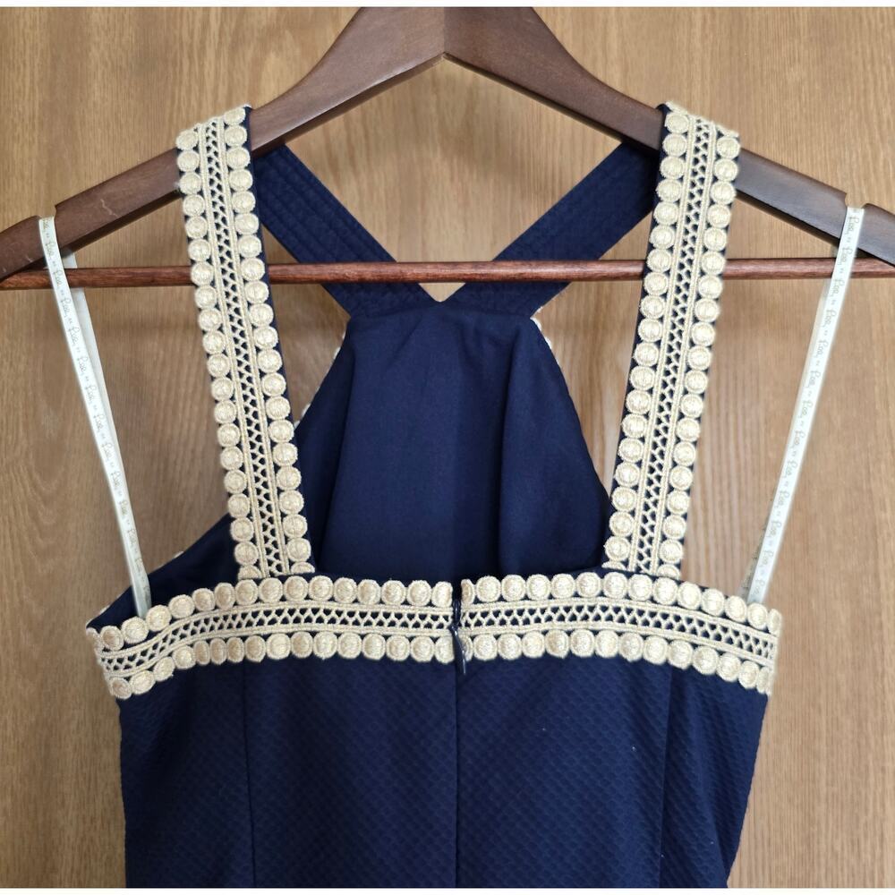 Lilly Pulitzer Vena Stretch Shift Dress True Navy - Picture 5 of 13